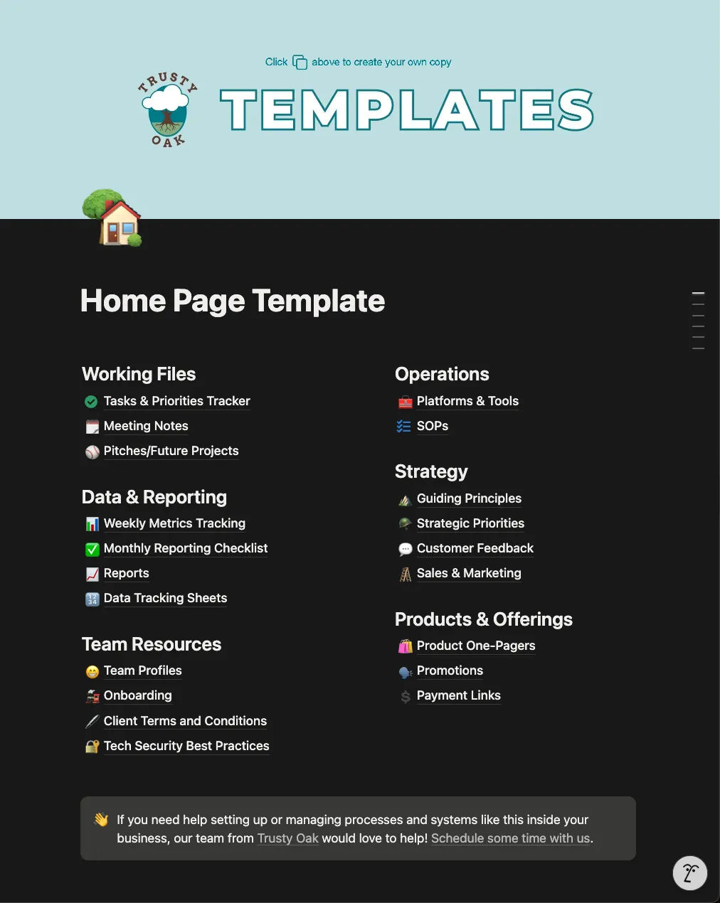 Notion Homepage Template